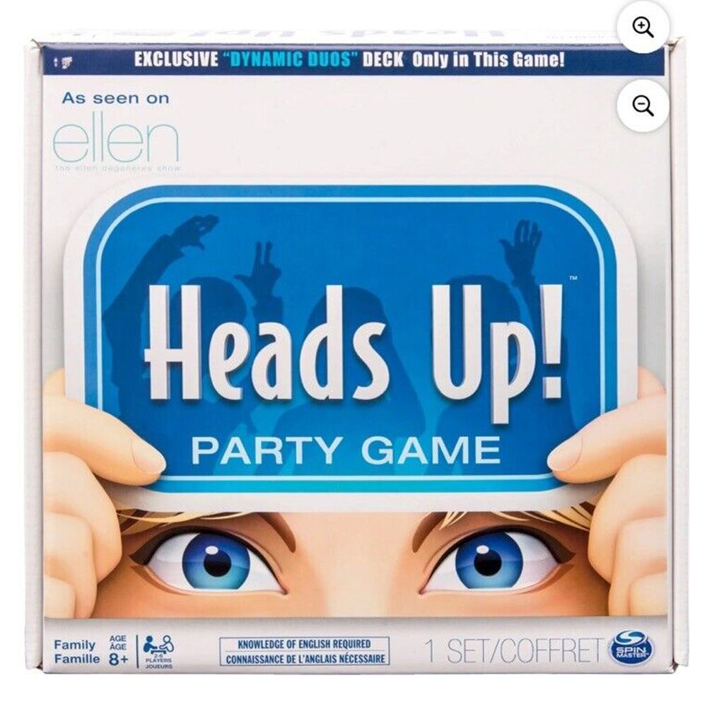 Heads Up Game 2nd Ed Ellen Degeneres‎ Show Party Game Spin Master Dynamic Duos